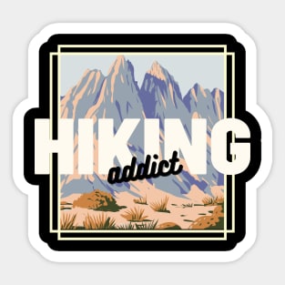 Hiking Addict Sticker